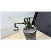 Image 4 : Antique Hand-Cranked Cylindrical Metal Butter Churn With Geared Cast-Iron Crank Mechanism