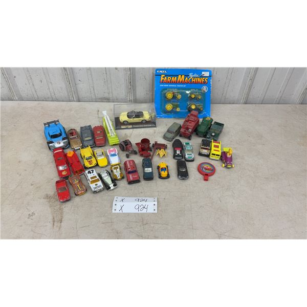 ERTL John Deere Historical Tractor Set and Die-Cast Cars: Hot Wheels and Matchbox
