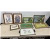 Image 1 : 2 Norman Rockwell Pictures, 15 × 12” Framed Art, and 5 Vintage Serving Trays