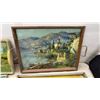 Image 3 : 2 Norman Rockwell Pictures, 15 × 12” Framed Art, and 5 Vintage Serving Trays