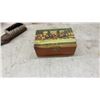 Image 12 : Vintage Wooden Boxes and Shoe Shine Kit with Brush, Mirror, and Mills Orchards Crate