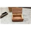 Image 13 : Vintage Wooden Boxes and Shoe Shine Kit with Brush, Mirror, and Mills Orchards Crate