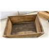 Image 18 : Vintage Wooden Boxes and Shoe Shine Kit with Brush, Mirror, and Mills Orchards Crate