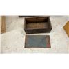 Image 8 : Vintage Wooden Boxes and Shoe Shine Kit with Brush, Mirror, and Mills Orchards Crate