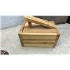 Image 9 : Vintage Wooden Boxes and Shoe Shine Kit with Brush, Mirror, and Mills Orchards Crate
