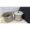 Image 3 : Two Coffee Bean Sacks, Two Metal Lunch Boxes, and Two Aluminum Buckets