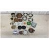 Image 1 : Collection of Vintage Ashtrays Including R. Ethier Paving, Copper, Glass, and Metal Advertising