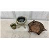 Image 6 : Collection of Vintage Ashtrays Including R. Ethier Paving, Copper, Glass, and Metal Advertising