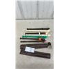 Image 1 : Set of 7 Recorders with 2 Brown Carrying Cases
