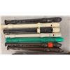 Image 2 : Set of 7 Recorders with 2 Brown Carrying Cases