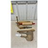 Image 1 : Vintage Wooden Kitchen Tools Including Rolling Pins, Mallet, Paddles, Scoop, Chisel