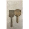 Image 2 : Vintage Wooden Kitchen Tools Including Rolling Pins, Mallet, Paddles, Scoop, Chisel
