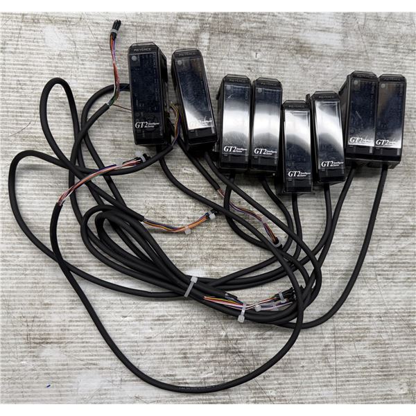 Lot of (8) Keyence #GT2-72P Sensors