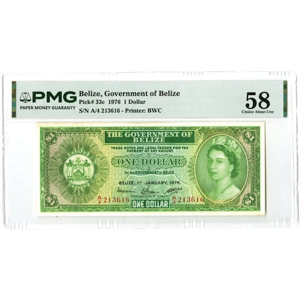 Government of Belize, 1976, Issued Banknote.