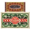 Image 2 : German. City of Bielefeld, 1922 and 1923, Linen and Silk Notgeld Pair.