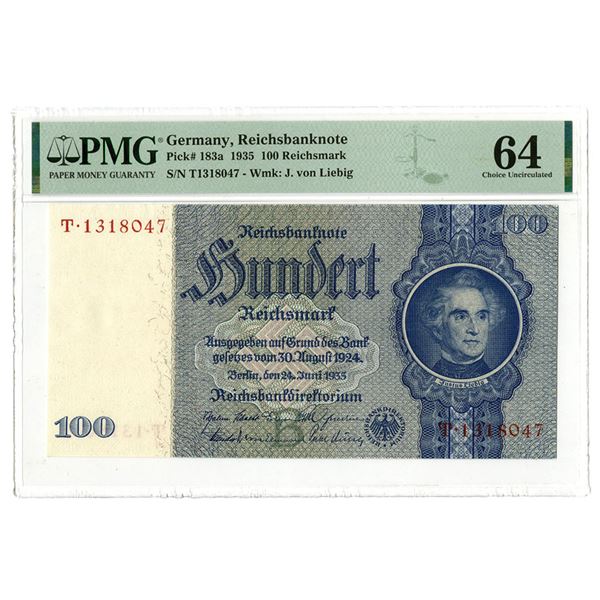 Germany. Reichsbanknote, 1935, Issued Banknote.