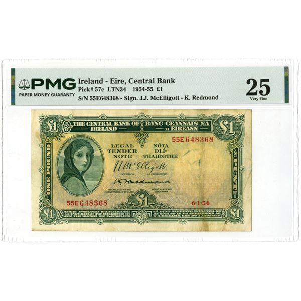 Ireland. Central Bank of Ireland, 1954, Issued Banknote.