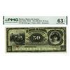 Image 1 : Mexico. Banco de Sonora, ND (1899 to 1911), Remainder Banknote.