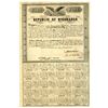 Image 1 : Nicaragua. Republic of Nicaragua, 1856, I/U Coupon Bond.
