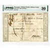 Image 1 : Nicaragua. William Walker Military Script, 1856, $50 Banknote