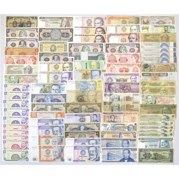 Latin American Banknote Collection, 1911 to 1980s.