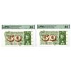 Image 1 : Switzerland. Banque Nationale Suisse, 1971, Issued Banknote Pair.