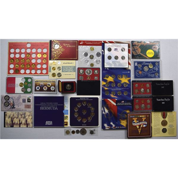 World Coin & Mint Set Collection Including U.S., Bermuda, Israel, Vatican & Commemorative Issues
