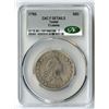 Image 1 : U.S., Flowing Hair Half Dollar, 1795, 50C, 2 Leaves, CAC graded Fine Details (Tooled)