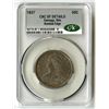 Image 1 : U.S., Capped Bust Half Dollar, 1837, 50C, Reeded Edge, CAC graded XF Details (Damage, Rim)