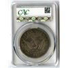 Image 2 : U.S., Flowing Hair Silver Dollar, 1795, 2 Leaves, B-9, BB-13, CAC F Details (Harshly Cleaned)