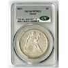 Image 1 : U.S., Seated Liberty Silver Dollar, 1871, $1, CAC graded AU Details (Cleaned)