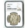Image 1 : U.S., Morgan Silver Dollar, 1889-CC, NGC AU 50