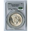 Image 1 : U.S., Peace Silver Dollar, 1922-D, $1, CAC graded UNC Details (Damage, Obverse)