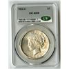 Image 1 : U.S., Peace Silver Dollar, 1924-S, $1, CAC graded AU 58