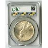 Image 2 : U.S., Peace Silver Dollar, 1924-S, $1, CAC graded AU 58
