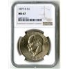 Image 1 : U.S., Eisenhower Dollar, 1977-D, $1, NGC MS 67