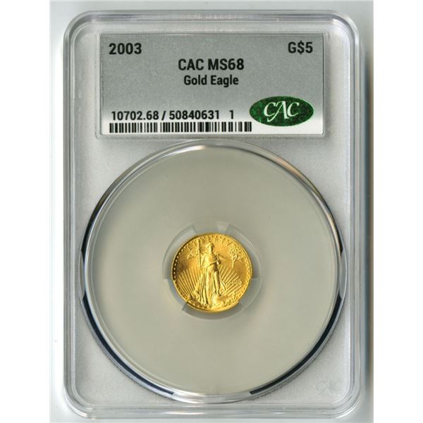 U.S., Liberty Head Quarter Eagle, 1893, $2.50 Gold, CAC MS 62