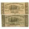 Image 1 : LA. New Orleans, Jackson & Great Northern Rail Road, Co., 1861, Obsolete Scrip Note Pair.