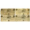 Image 1 : MO. Terre Haute Alton & St. Louis Rail Road Co., 1859, Issued Payment Certificate Quartet.