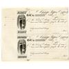 Image 1 : MS. Mississippi Shipping Co., ca.1830s, Proof of First & Second Bills of Exchange.