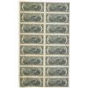 Image 3 : NY., F.R.N., $2, Series of 1976, Fr#1935-B, 3 Uncut Sheets of Banknotes.