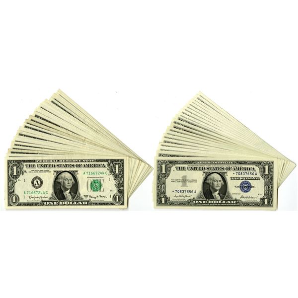 D.C., Silver Certificate and Federal Reserve Note, Series 1957 to Series 1969D, Star Note and Issued