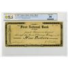 Image 1 : IL. First National Bank of Peoria / Peoria Clearing House, 1907 Panic Currency - Cashier's Check.