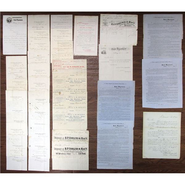 New York Central Railroad & Bank Department Correspondence Collection, 1858 to 1867