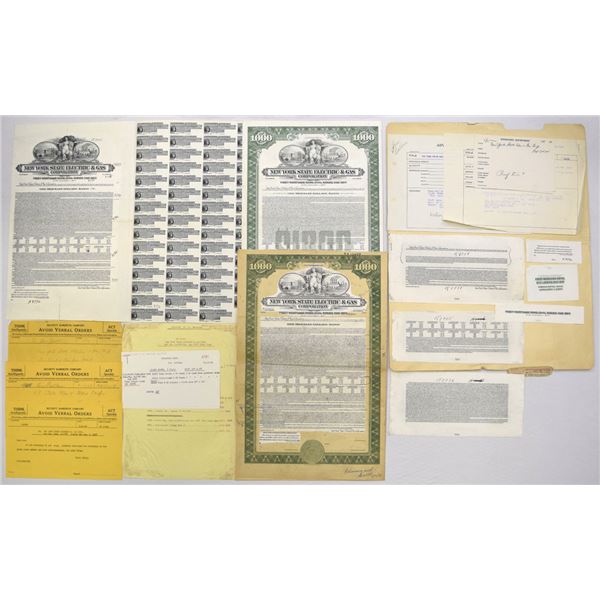 New York State Electric & Gas Co., 1947, Unique and Extensive Bond Production File.
