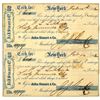 Image 1 : NY. J. & J. Stuart Co., 1862, I/U 2nd and 3rd of Exchange Uncut Pair.