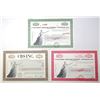 Image 1 : NY. CBS Inc. and Columbia Broadcasting System, Inc., 1987 to 1995, Specimen Bond Trio.