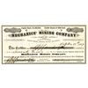 Image 1 : CA. Mechanics' Mining Co., 1877 "Sutter Creek" I/U Stock Certificate.