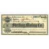 Image 1 : CA. Sterling Mining Co., 1884, I/U Stock Certificate