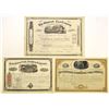 Image 1 : PA. Pennsylvania Coal Company Stock Certificate Trio, 1871 to 1881.